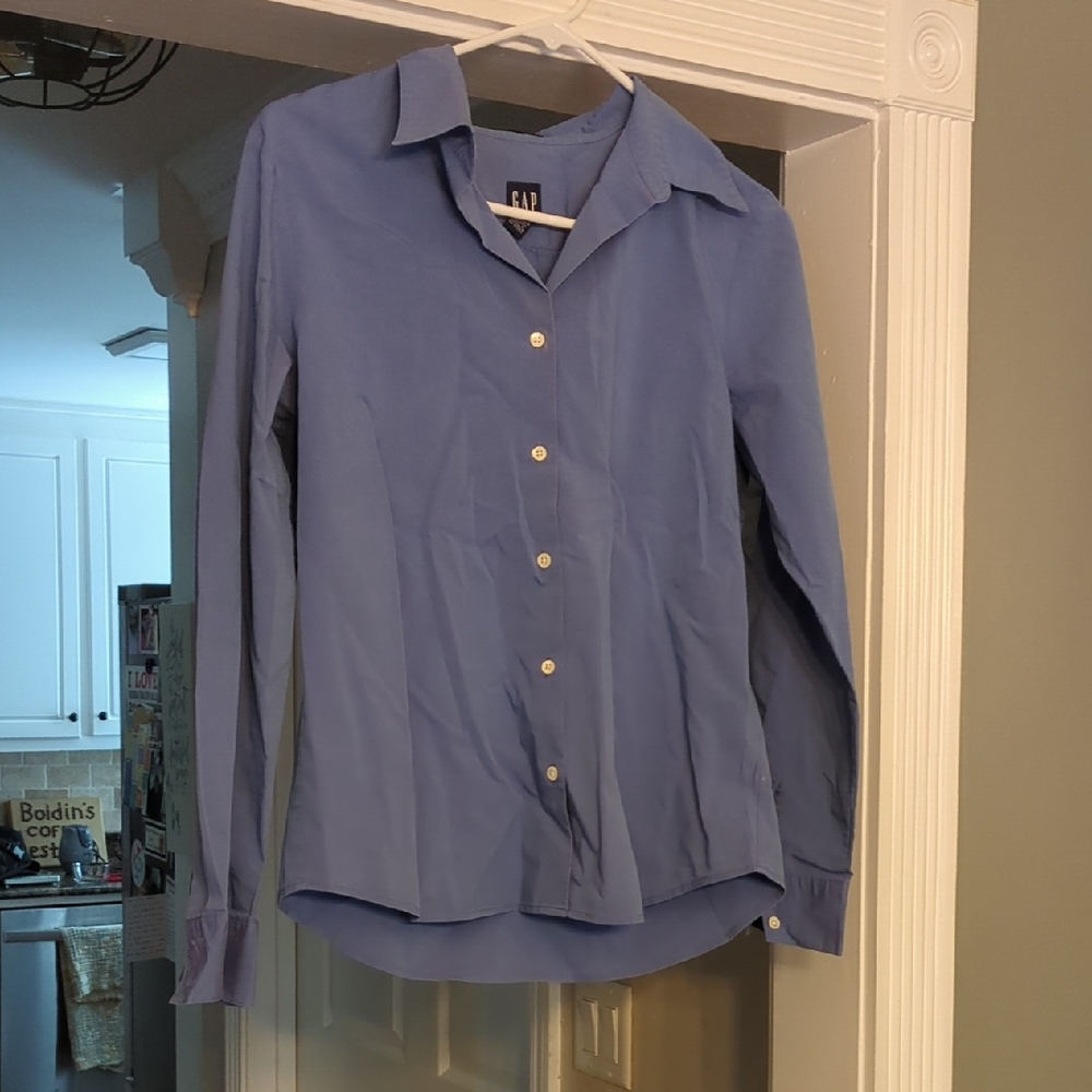GAP Blue Casual Button Down Shirt